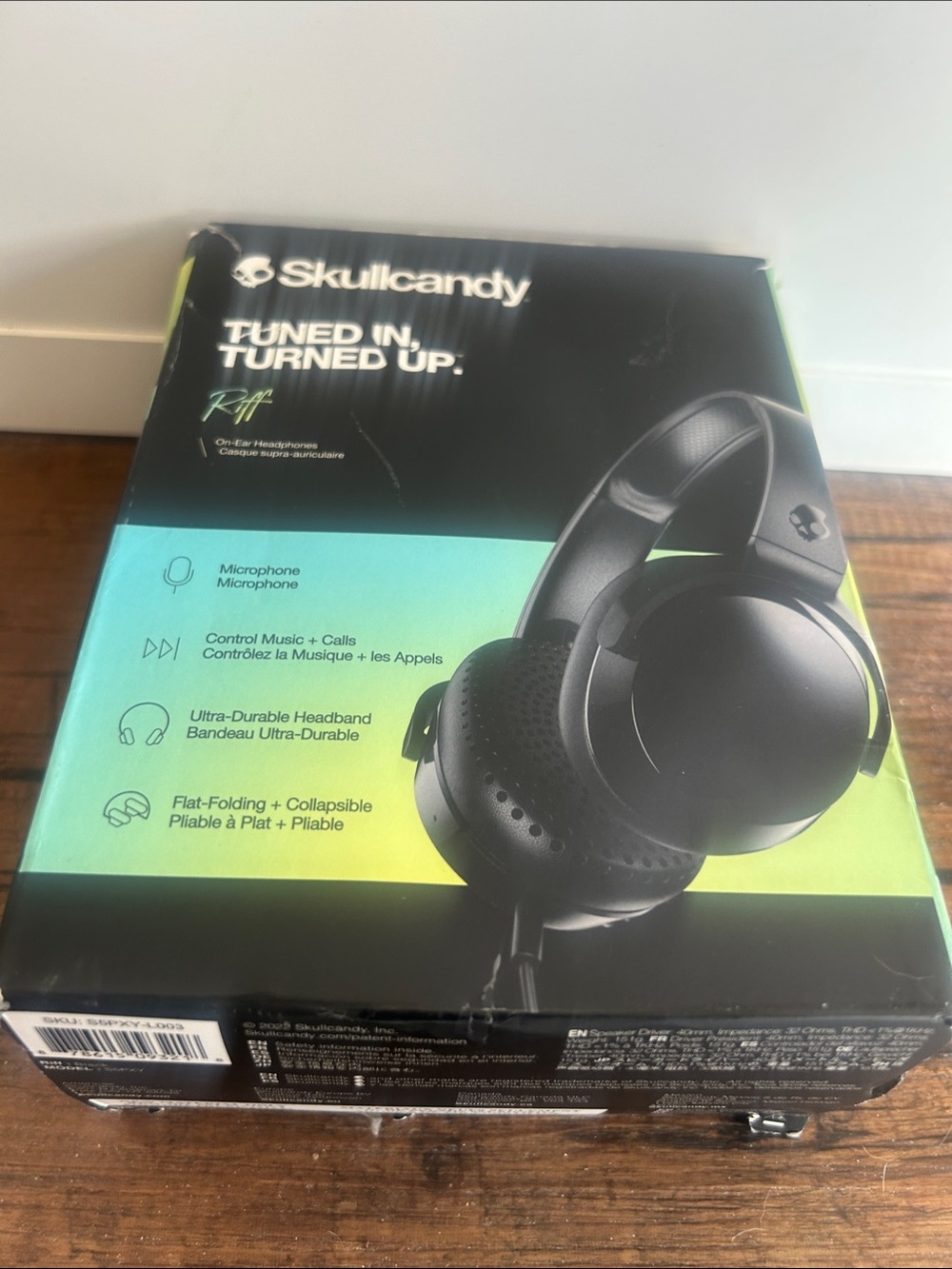 Skullcandy Black Wired Over-Ear Headphones